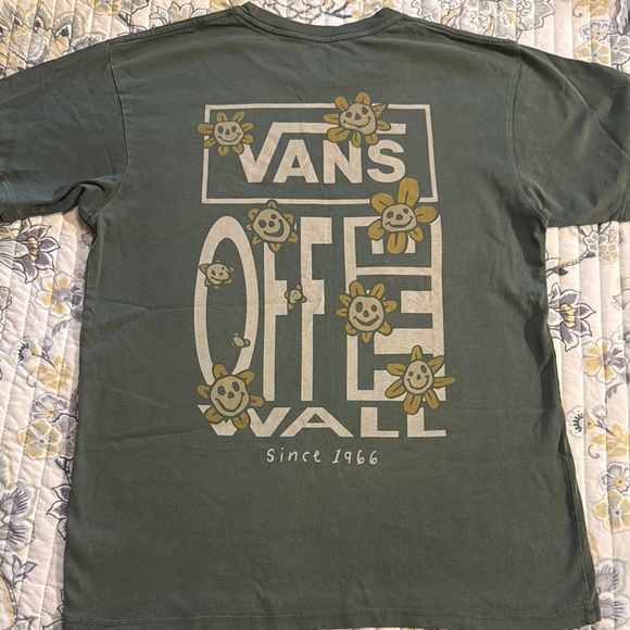 Vans Green Graphic Men's T-Shirt - Picture 1 of 3